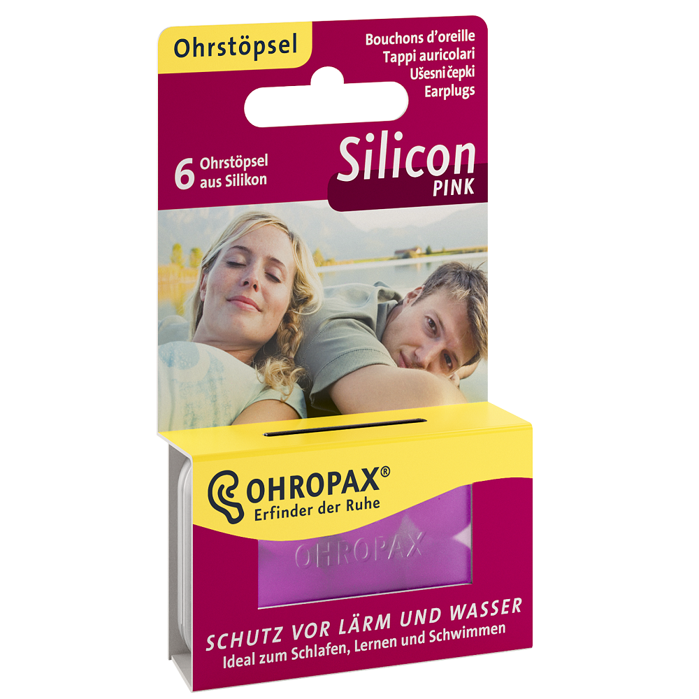 Ohropax Silicon Rosa | 6 Stück